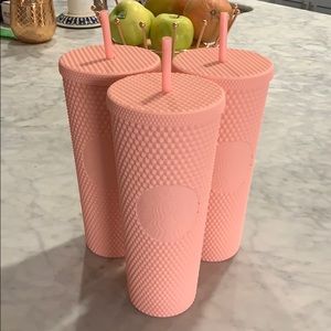 Spring 2020 Starbucks Matte Pink Studded Tumbler